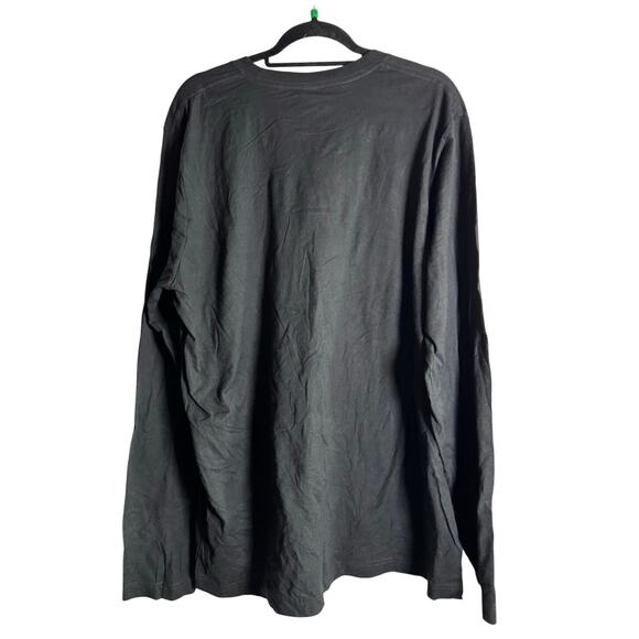 LAPOPART Word Art Snowman Graphic Tee NWT Black LS Cotton Size 2XL - Picture 3 of 5